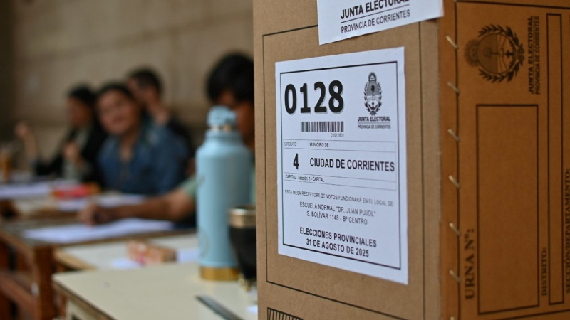 Elecciones en Corrientes: cerraron los comicios y los primeros resultados se conocerán alrededor de las 21